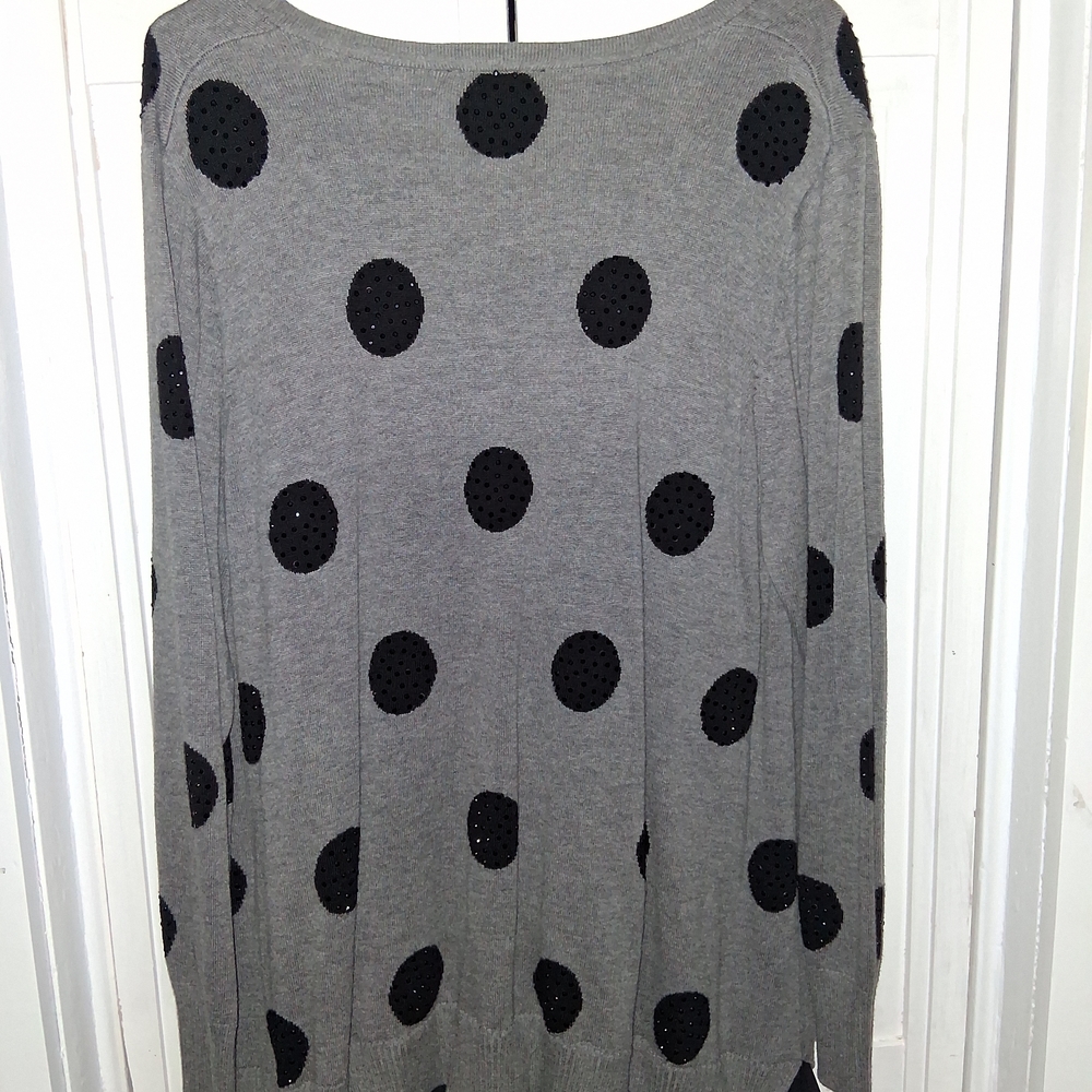 Chelsea & Theodore Charcoal Knit Top - Picture 7 of 7
